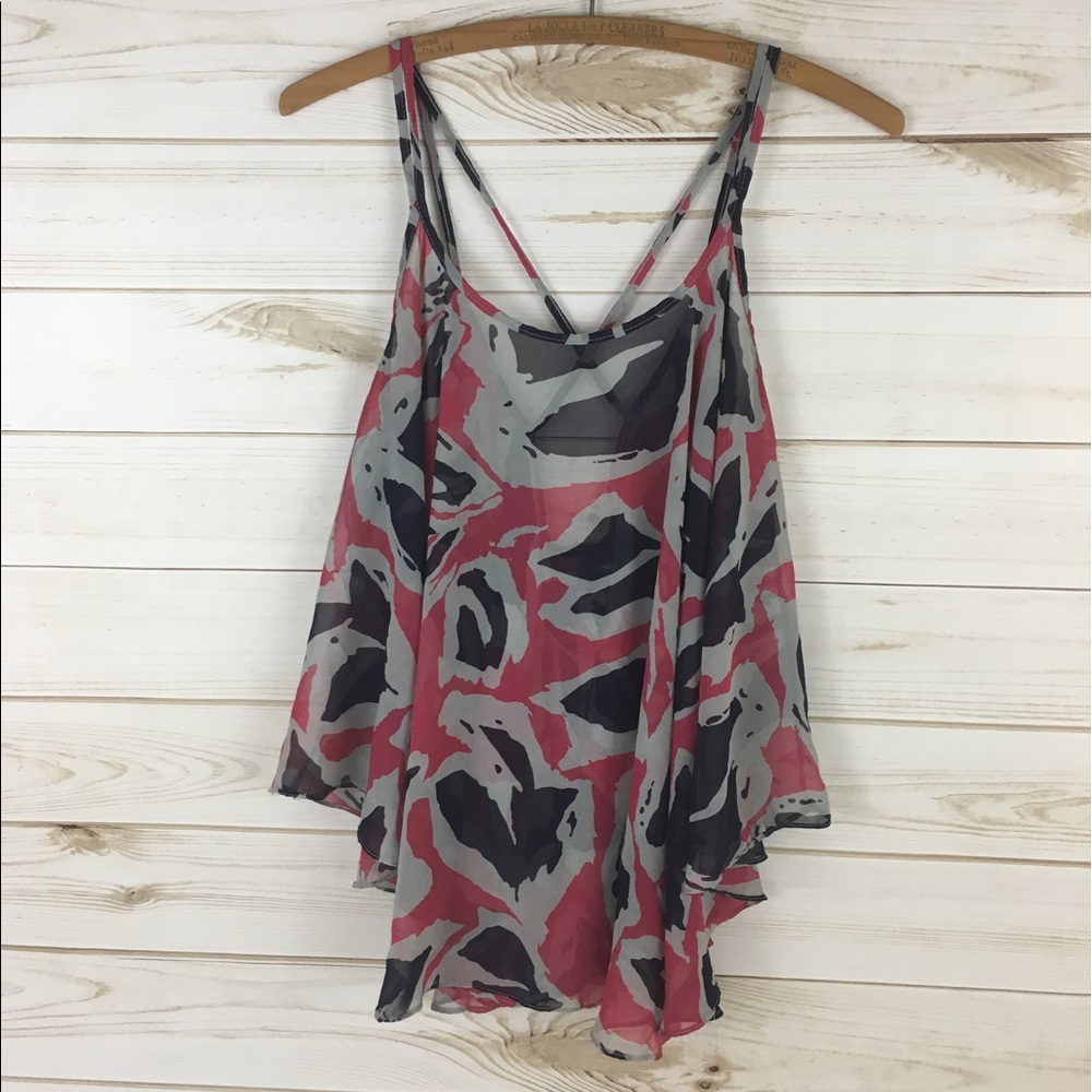 Soprano Strappy Sheer Tank
