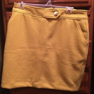 Banana Republic skirt yellow