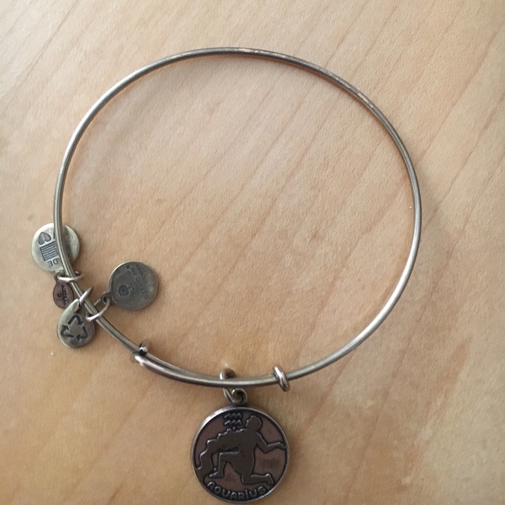 Gold Aquarius Alex and Ani Bangle