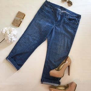 KUT from the kloth denim cropped Capri size 14