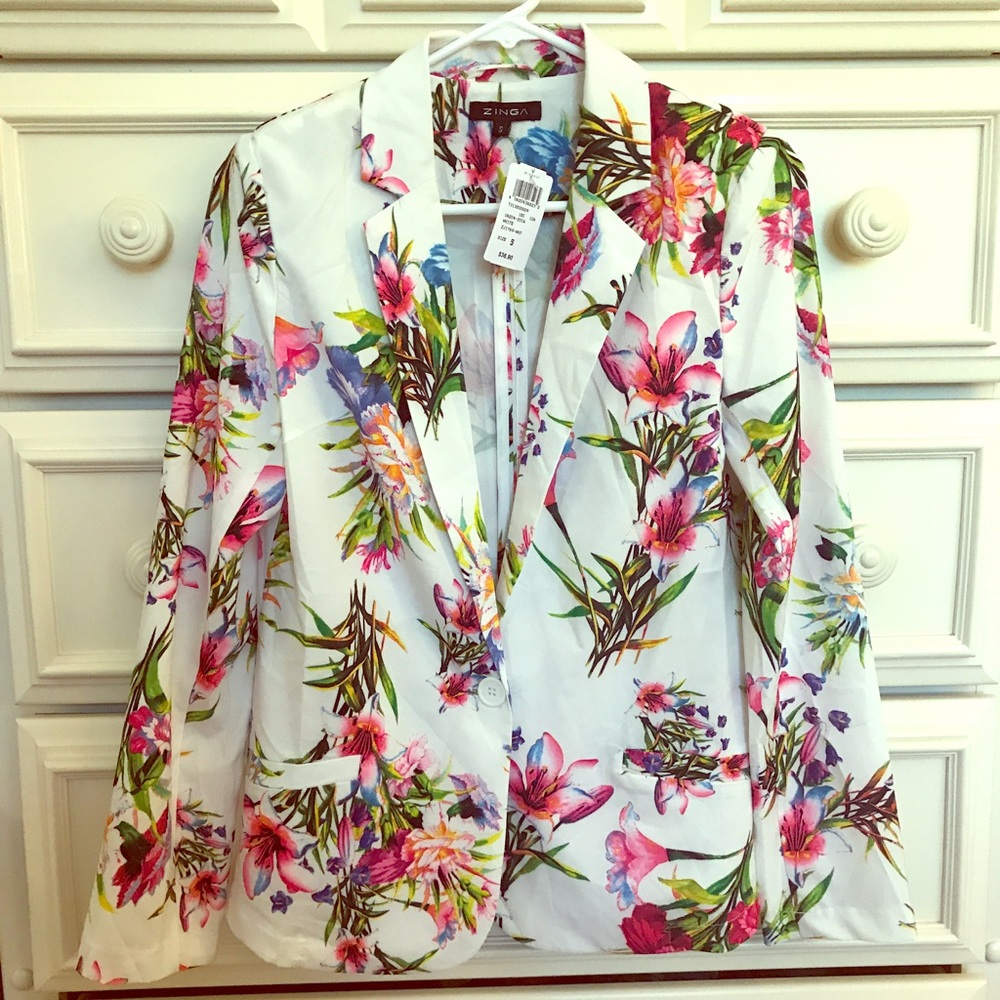 Floral blazer