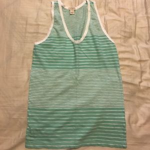 Tank top, white and mint green