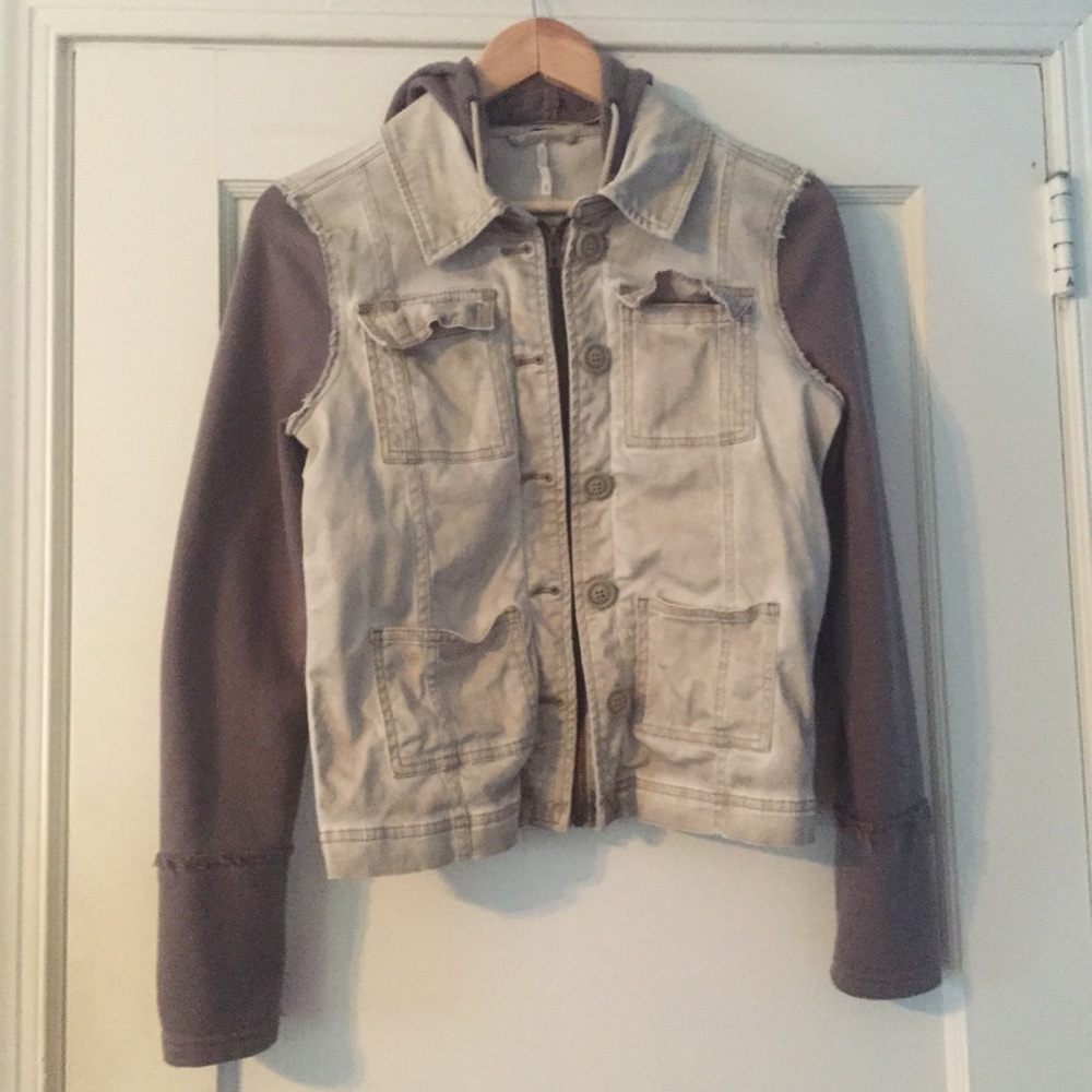 Free People jacket hoodie