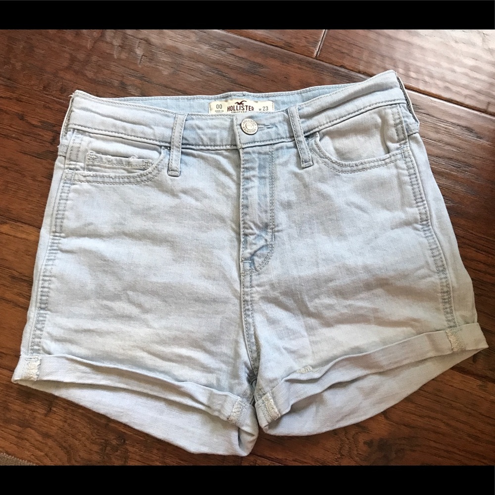 Hollister hi-rise denim shorts