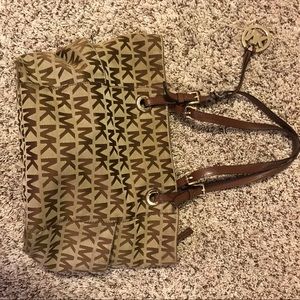 Authentic Michael Kors MK brown purse