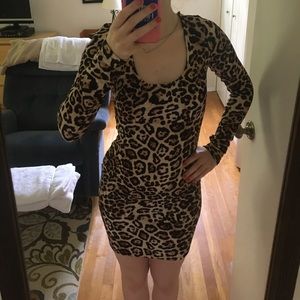 Size small leopard print bodycon dress forever 21