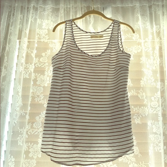 *GIFTED* Striped Faded Glory Sleeveless Top🖤 - Picture 1 of 3