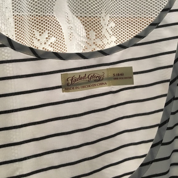 *GIFTED* Striped Faded Glory Sleeveless Top🖤 - Picture 3 of 3