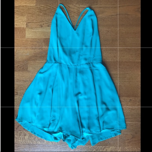 Teal romper - Picture 2 of 4