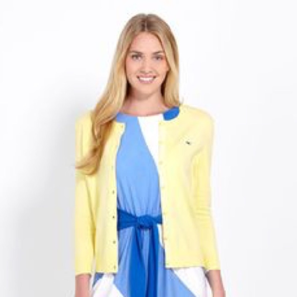 Vineyard Vines Casey Cardigan yellow