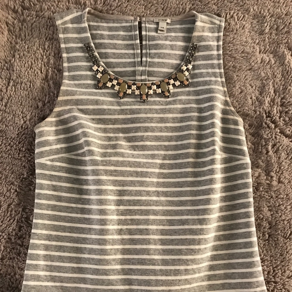 J Crew Jeweled Top
