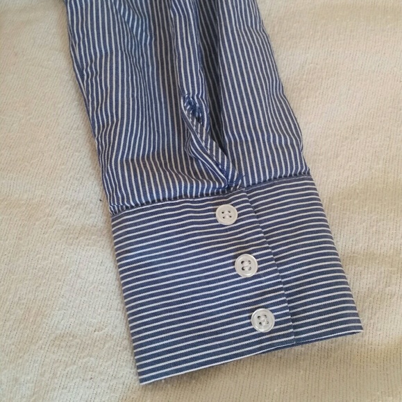 PINSTRIPE TOP (OFF THE SHOULDER) - Picture 2 of 2