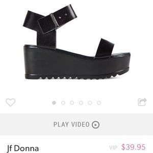 Just fab platform sandals size 7..5