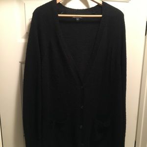 AEO women's black cardigan sweater XL