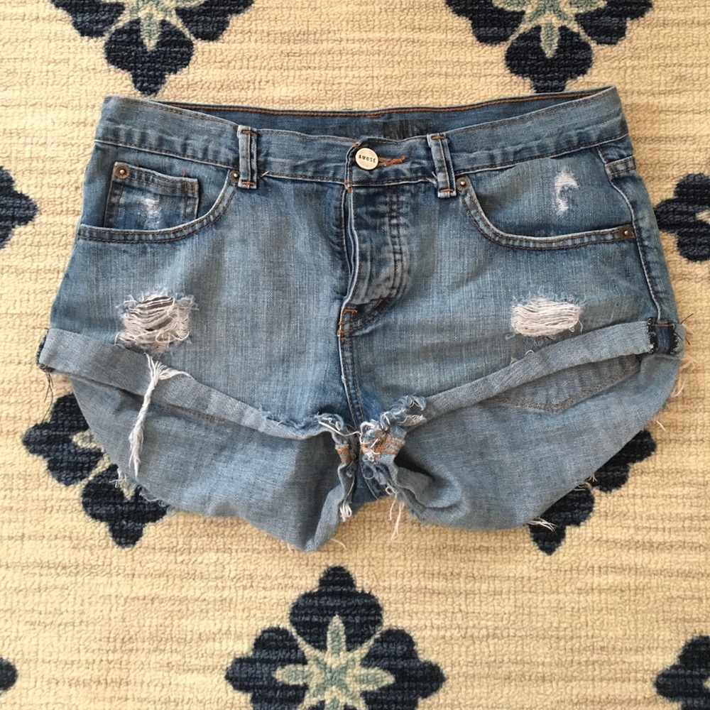 Amuse Society Jean Cutoff Shorts Sz. 26