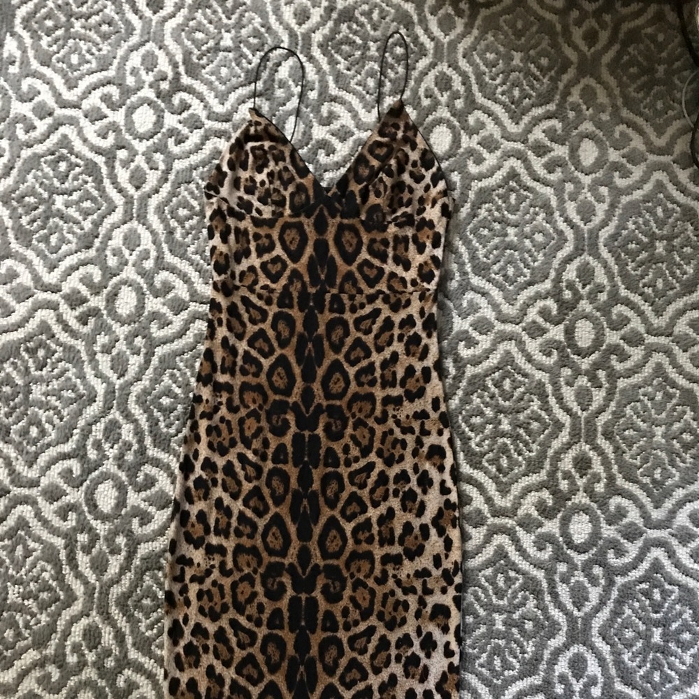 Leopard print bodycon dress