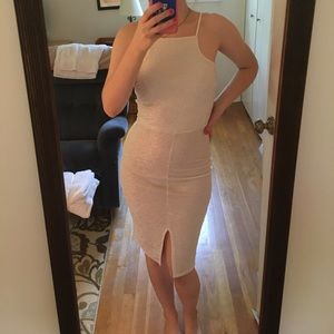 Size small white sparkly knee length dress