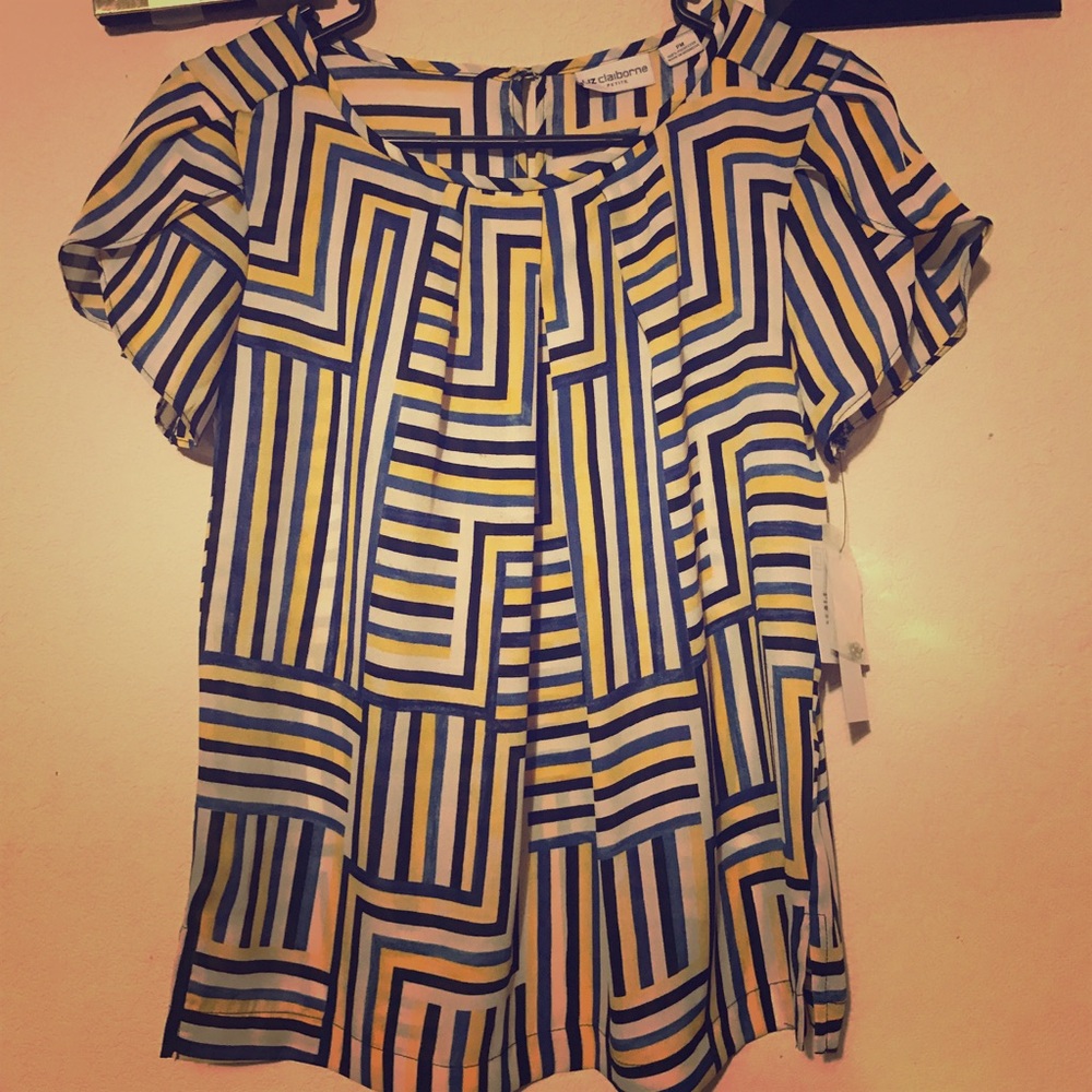 Liz Claiborne's Lemon Zest Multi Top