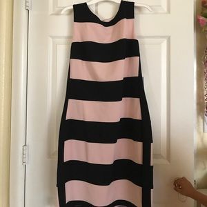 striped calvin klein dress