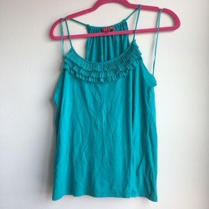 Elle ruffled tank top