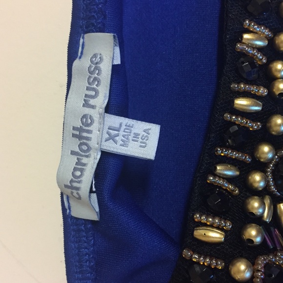 Blue dress with beading - Picture 5 of 5