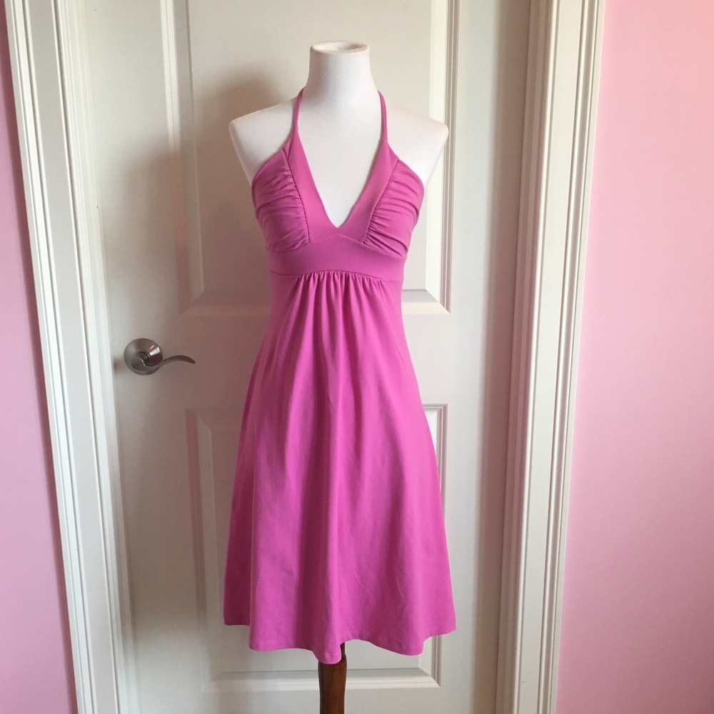Susana Monaco pink halter dress