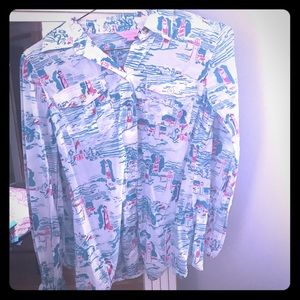 Lilly Pulitzer Watch Out button down 00