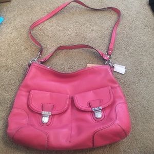 Pink coach bag