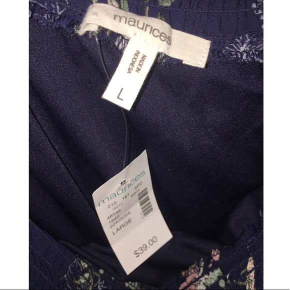 NWT💗Maurices Off-The-Shoulder Chiffon Midi Dress - Picture 5 of 5