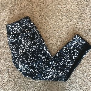 Zella cropped paint speckled leggings Size XS