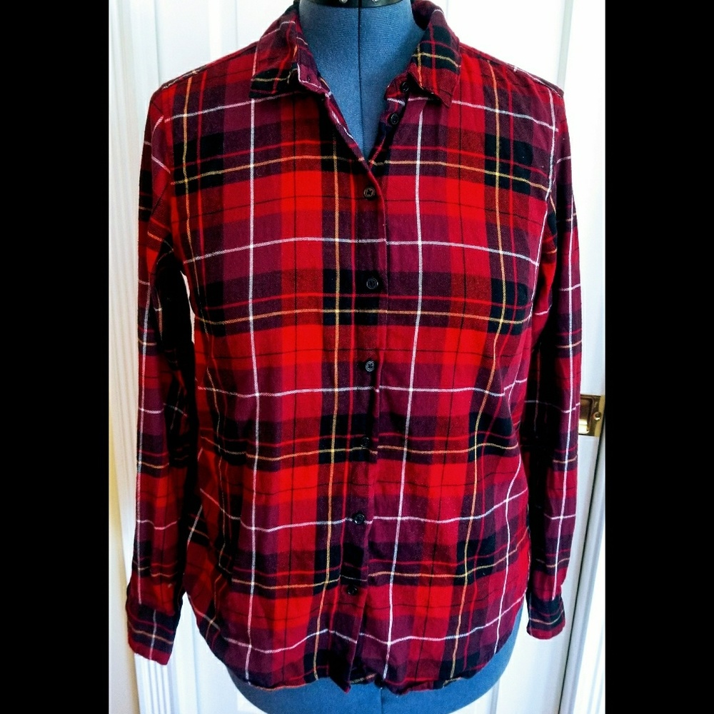 Plaid Flannel Button Down