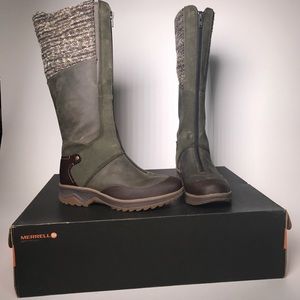 Merrell waterproof boots.