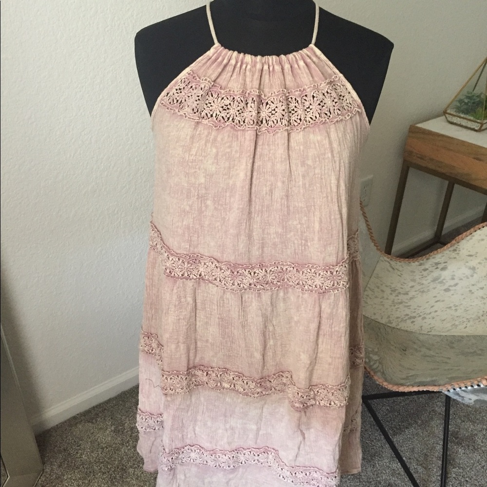 Flowy halter dress