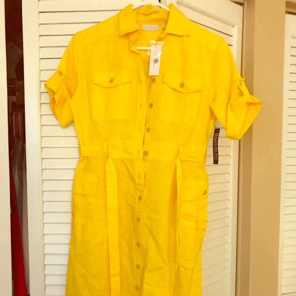 New York and Company Yellow Dress