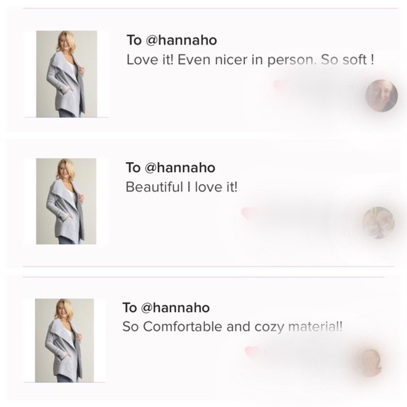 LAST ONE!! Open Front Double Breasted Cardigan - Picture 4 of 4