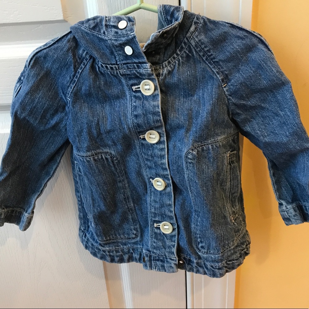 Crew cuts hooded jean jacket