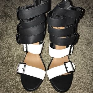 Black and White Heel