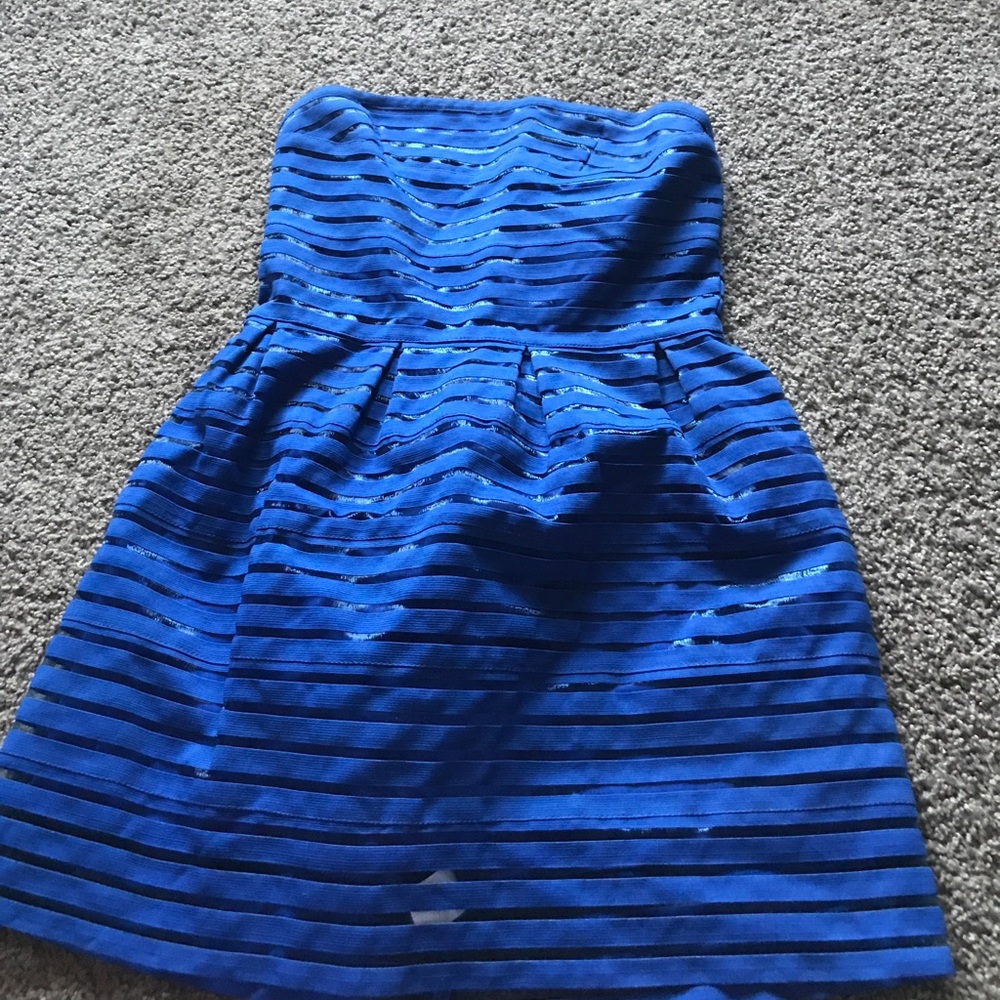 Blue cocktail dress