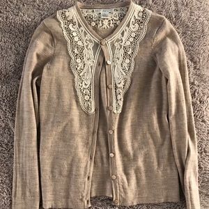 Beige Lace cardigan
