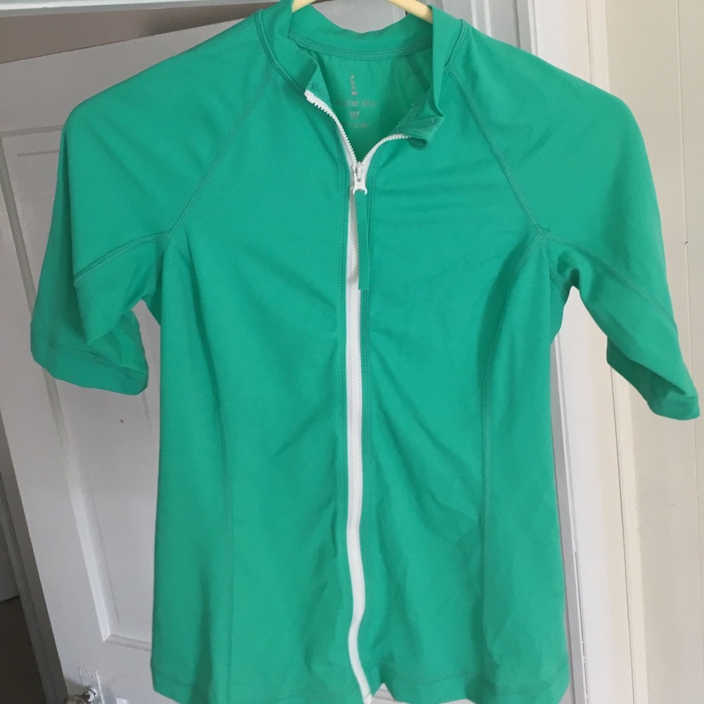 Lands End Zip up Swim guard