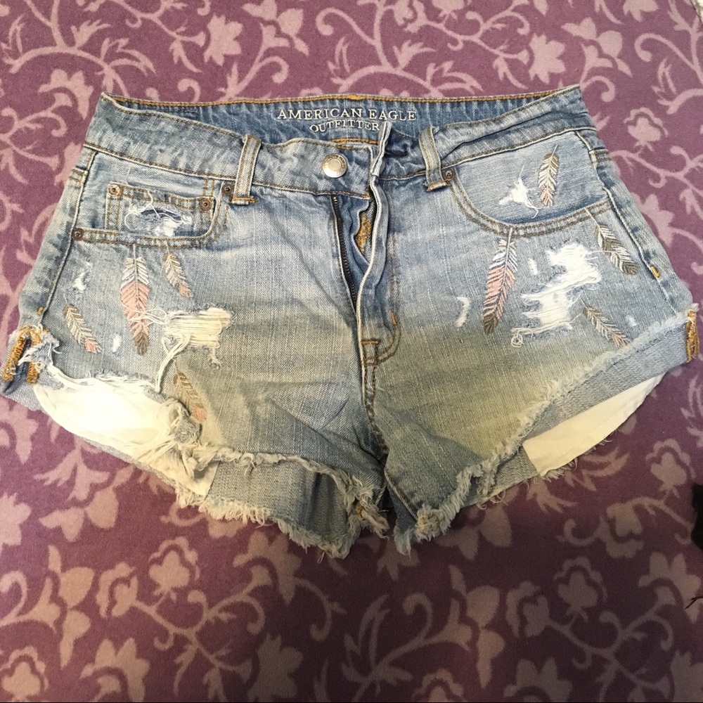 American Eagle hi rise festival shortie