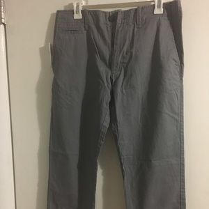 Straight Broken-In Khakis for Men in cool grey