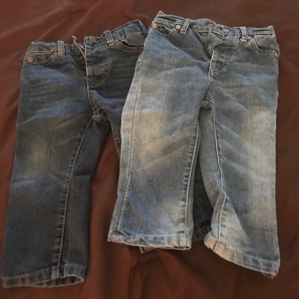 Pair of 12 months boy jeans 7FAM EUC