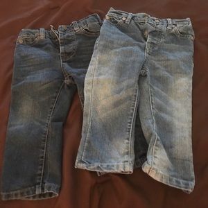 Pair of 12 months boy jeans 7FAM EUC