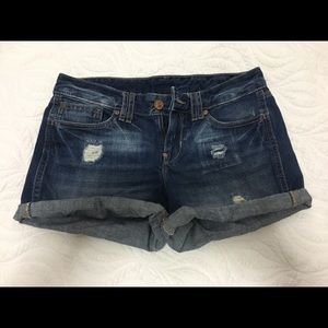Gap distressed jean shorts