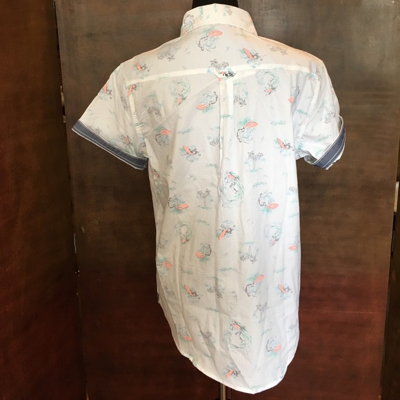 NWT Free Planet Surfer Button Down Shirt - Picture 2 of 7