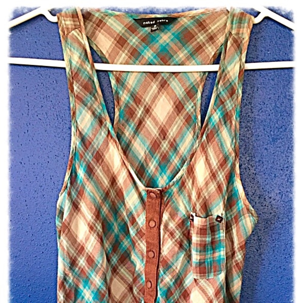 Naked Zebra RacerBack Tank Size Small