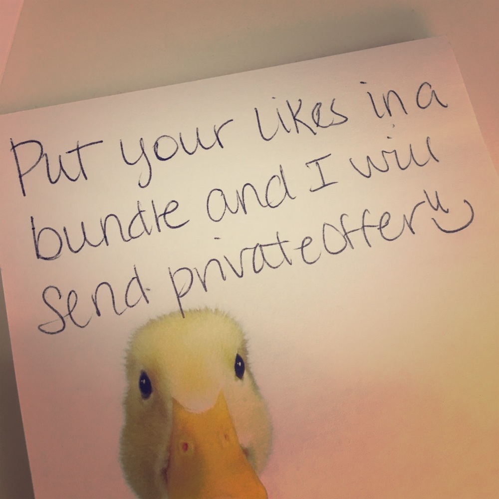 Bundle your likes and I will send a private offer!