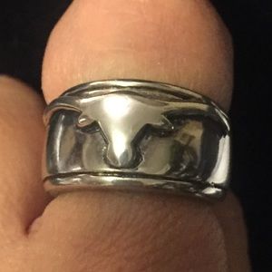 Longhorns Sterling silver band size 6