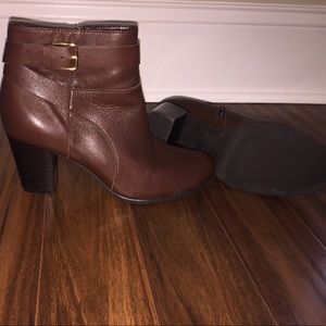 Cole Hann Brown Leather Booties